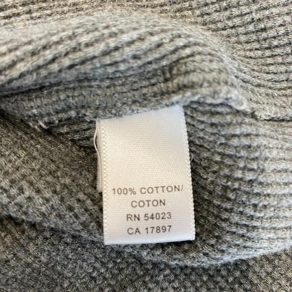 Banana Republic Sweater Mens Large Gray Long Sleeve Top Pullover Crew Neck